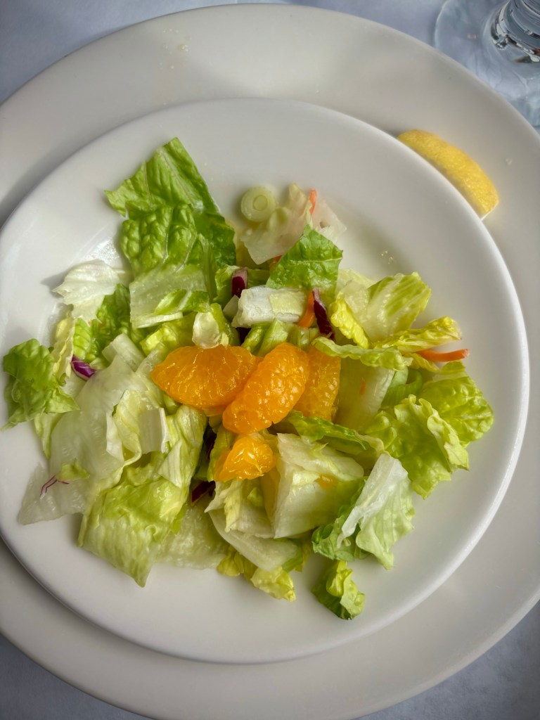 Salad at George Inlet Lodge