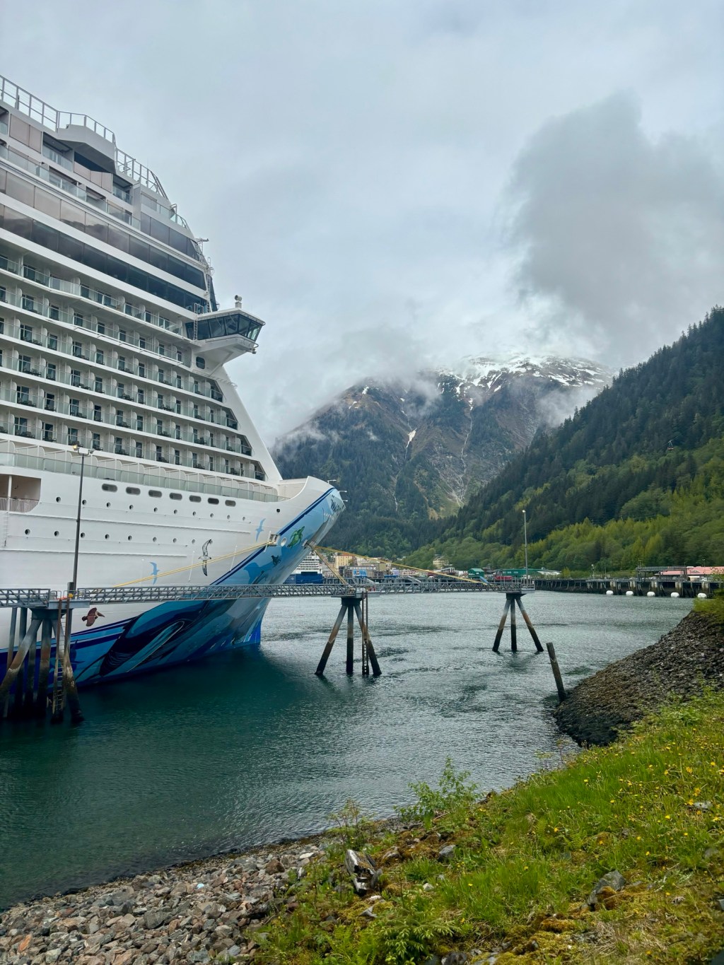 Norwegian Bliss in Juneau port