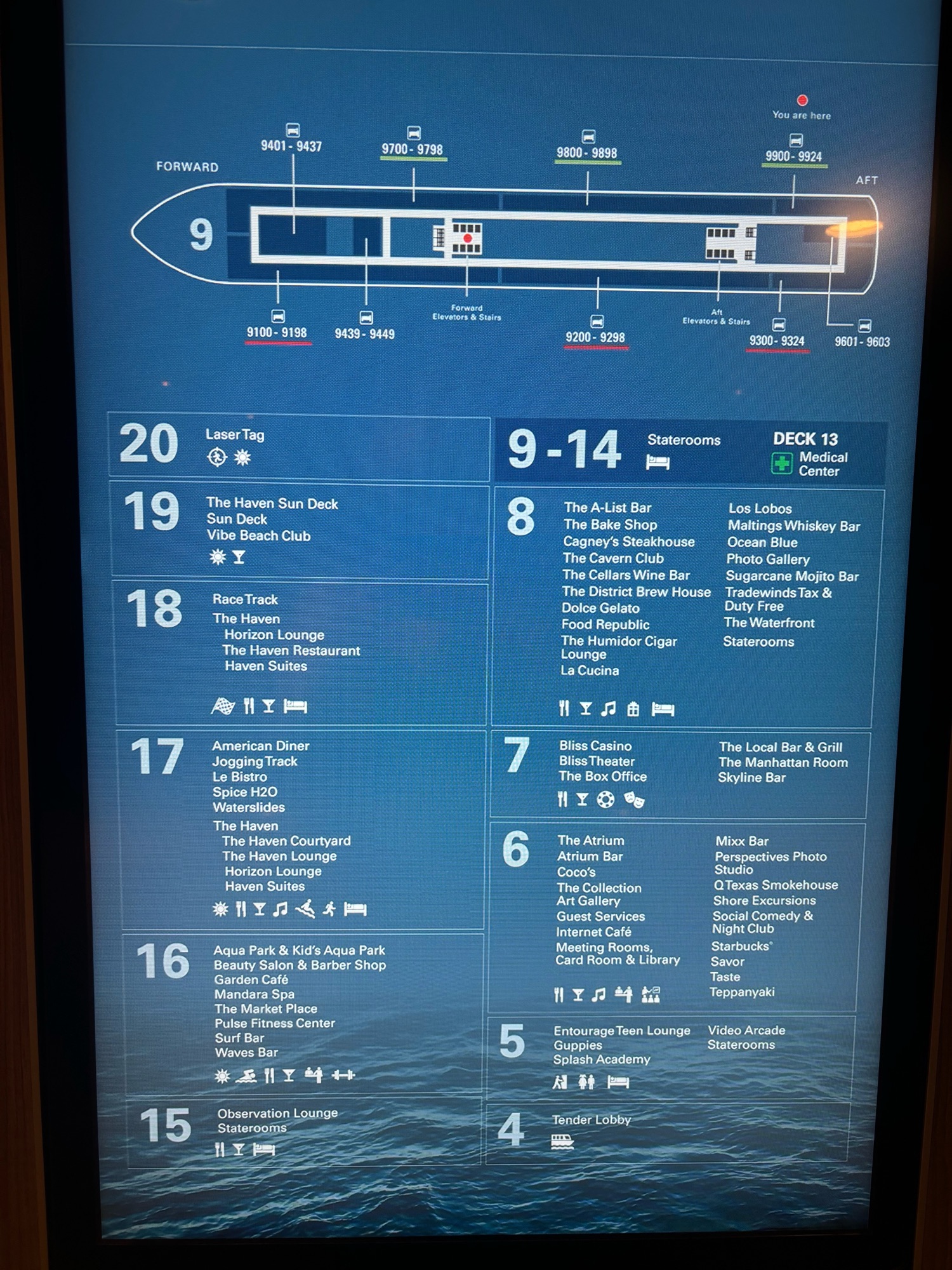 Norwegian Bliss Deck Plan