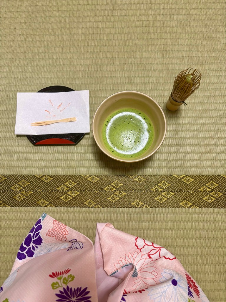 Tea ceremony ingredients at Maikoya Tokyo