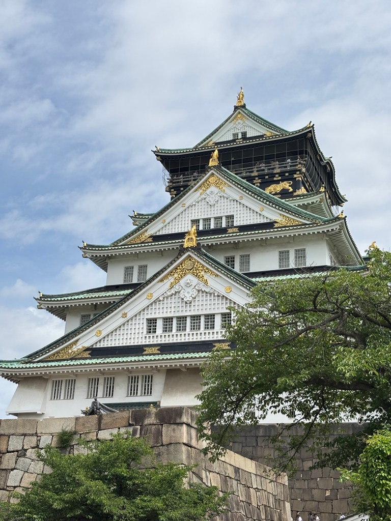 Osaka Castle (Osakajo) in Osaka, Japan