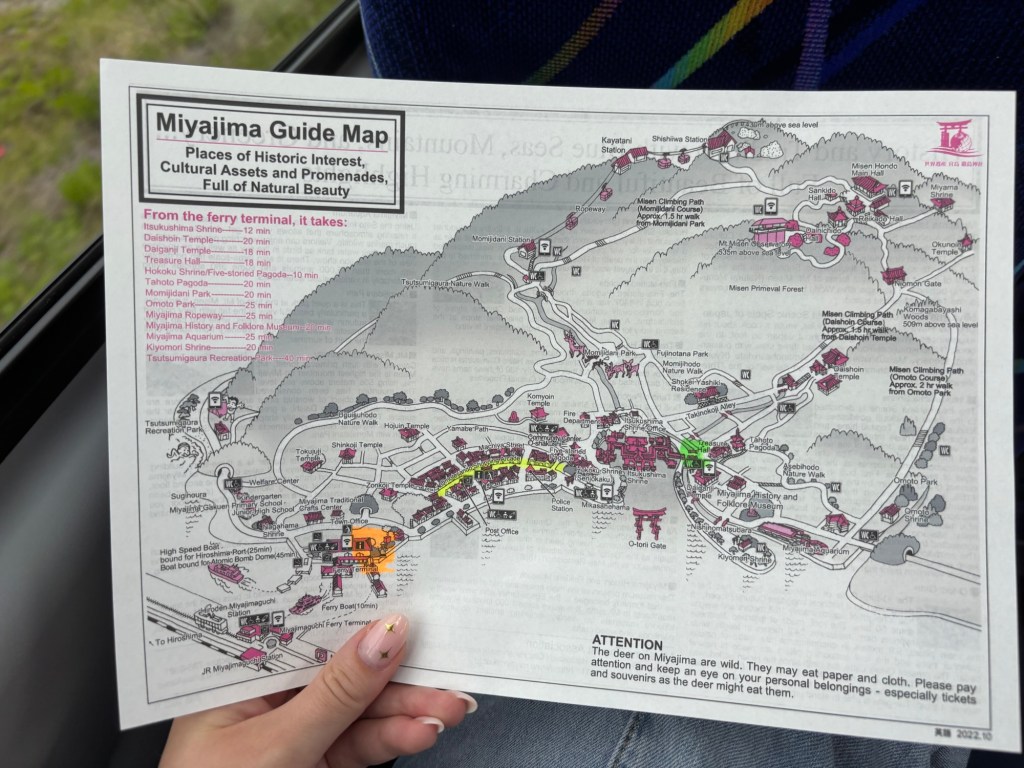 Miyajima map